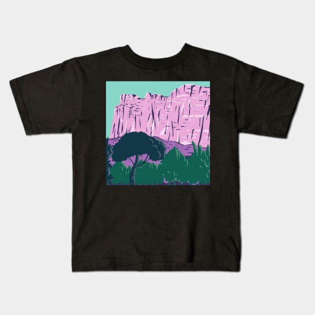 Capitol Reef National Park Utah Kids T-Shirt by Art by Ergate
